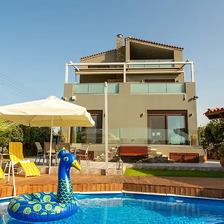 A Cozy Eco Villa By The Sea Gouves Exterior photo